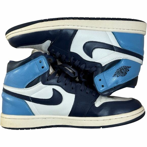 Nike Air Jordan 1 Retro High OG Obsidian UNC Size 10.5 Blue - Picture 2 of 10